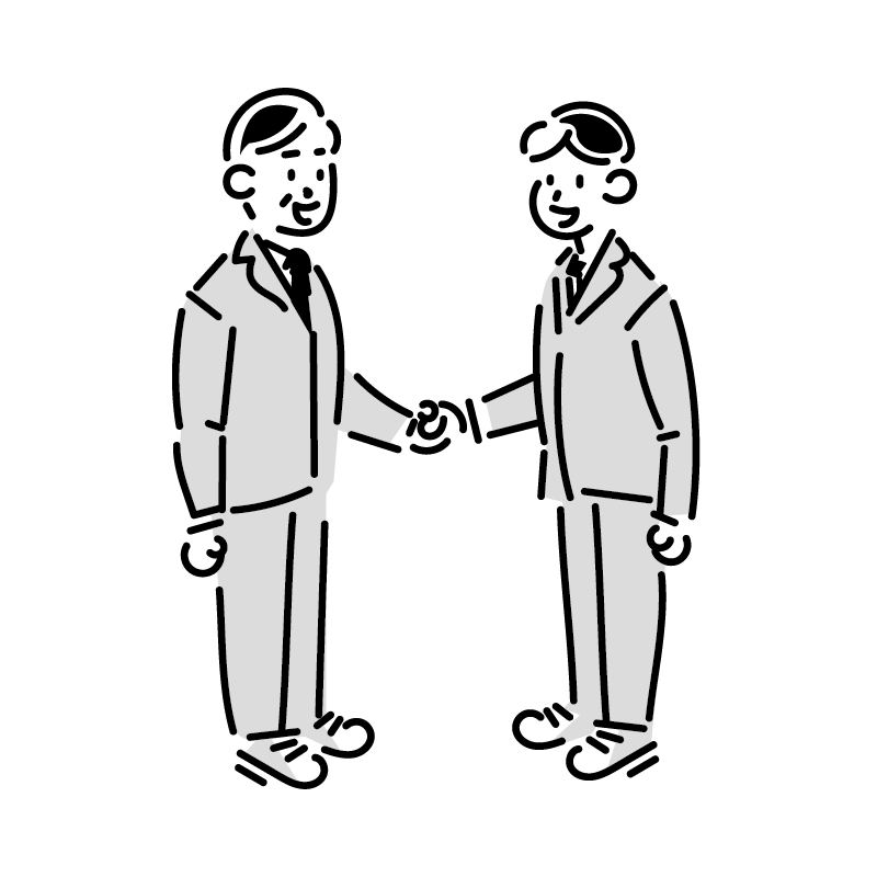 握手をしている画像
